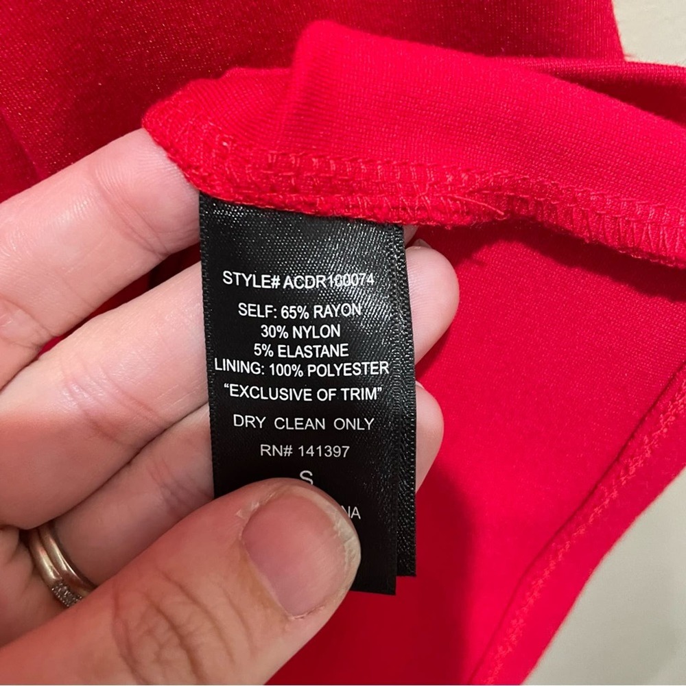 ASTR The Label Girls Night Out Bodycon Mini Dress Red Size Small - Picture 10 of 12